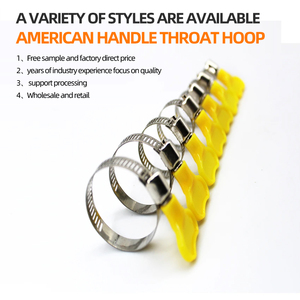 Nhà sản xuất thép không gỉ mùa xuân Ống kẹp điều chỉnh xử lý mỹ loại nhựa bướm nhiệm vụ nặng nề tầm nhìn cao - Product Image 2