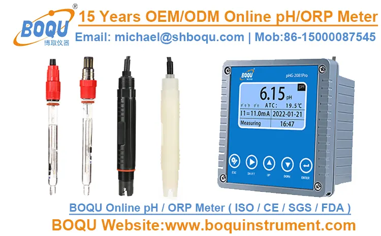 Boqu PHG-2081pro Digitale Ph/Orp Elektronische Ph Meetmeter Slimme Sensor Ph Meet Controller Pool Analyzer Voor Chemicaliën