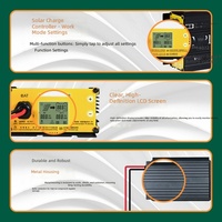Contrôleur de charge solaire MPPT Boost 300W400W600W 33A pour batterie 24V 36V 48V 60V 72V Entrée 12-50V Régulateur solaire étanche