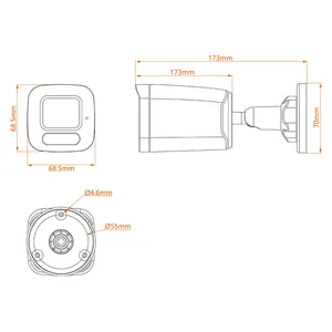 Sistema de seguridad de vídeo Hik CCTV para interiores y exteriores, red fija de 4MP para Hikvision, seguimiento automático, PTZ, IP, POE, captura facial, cámara AI