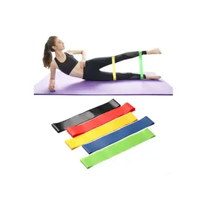 畅销小型拉伸训练阻力环迷你套装5 pcs包瑜伽锻炼橡皮筋健身