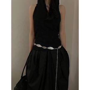 เข็มขัดผู้หญิงวินเทจจี้ผีเสื้อโซ่คาดเอวโซ่สายโซ่รัดหน้าท้อง - Product Image 5