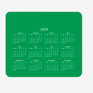 Tapis de souris calendrier horizontal personnalisé avec logo, base antidérapante pour le bureau - Product Image 1