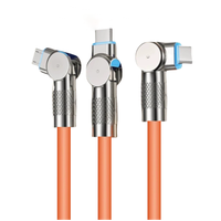 Câble de charge multi-prise en silicone 1 à 3, cordon de charge rapide 3 en 1 pour téléphone/tablette/appareils USB