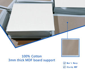 Algodón blanco lienzo en blanco arte <span class=keywords><strong>lienzos</strong></span> lienzo Panel para pintar 20x20cm madera pintura hoja cubre soporte personalizado - Product Image 3