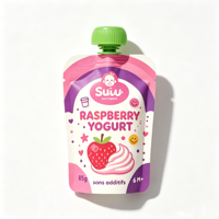 Sachets d'emballage personnalisés recyclables pour purée de fruits, beurre de cacahuète, nourriture pour bébés et animaux de compagnie avec bec verseur