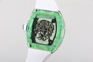 นาฬิกาข้อมืออัตโนมัติแบบกลไก ดีไซน์โครงกระดูกกันน้ำ ประดับด้วยมรกต<span class=keywords><strong>เกรด</strong></span>พรีเมียมและคริสตัลแซฟไฟร์สุดหรู พร้อมกลไกตูร์บิญอง - Product Image 5