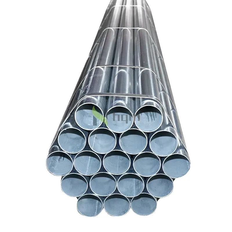 GI acero galvanizado 3 1,5 6 4 pulgadas tubo cuadrado DN40 48,3mm 2 pulgadas DN50 sch40 tubo de andamio Precio de tubo de acero pre galvanizado