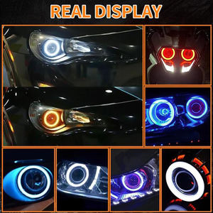 70mm 80mm 90mm 100mm 120mm <span class=keywords><strong>voiture</strong></span> Halo anneaux RGB APP B.luetooth yeux d'ange pour <span class=keywords><strong>voiture</strong></span> moto phare RGB contrôle yeux d'ange - Product Image 6