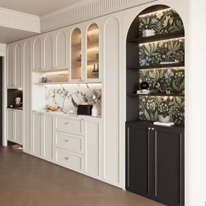 Ensemble de <span class=keywords><strong>dressing</strong></span> sur mesure autoportant de style moderne et minimaliste avec bureau et coiffeuse, grande capacité de rangement pour chambre à coucher - Product Image 2