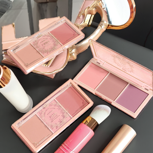 Paleta de Rubor Mate de Doble Textura y 3 Tonos PIPL, Rubor Nude Multiusos, Acabado Natural, Certificado CE, OEM/Marca Privada - Product Image 2