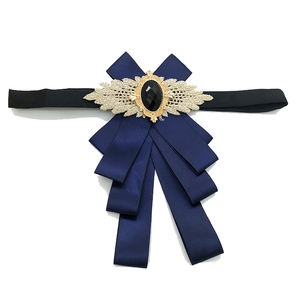 समायोज्य लाल पॉलिएस्टर औपचारिक कार्यालय क्लर्क महिला धनुष टाई आसानी से महिलाओं के लिए ब्लेड आकार क्रॉसओवर टाई - Product Image 2