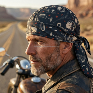 Durag en Soie Personnalisé pour Hommes, en Maille OEM, Idéal pour le Sport, le Cyclisme, la <span class=keywords><strong>Moto</strong></span>, le Trekking, la Danse et le Travail - Product Image 1