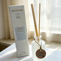 Diffuseur de parfum en gros personnalisé avec huile parfumée infusée au thé et étiquette en bois à marque privée pour boutique de luxe