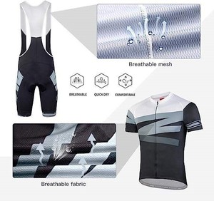 Elegante jersey <span class=keywords><strong>de</strong></span> ciclismo y pantalones cortos con pechera, conjunto <span class=keywords><strong>de</strong></span> uniforme, <span class=keywords><strong>ropa</strong></span> <span class=keywords><strong>de</strong></span> bicicleta <span class=keywords><strong>de</strong></span> secado rápido Mtb, <span class=keywords><strong>ropa</strong></span> <span class=keywords><strong>de</strong></span> <span class=keywords><strong>montaña</strong></span> acolchada para hombres - Product Image 5