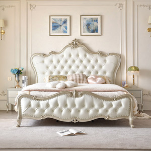 Letto di Lusso in Legno Massello Americano, Design Moderno e Minimalista, Letto Matrimoniale da 1,8 Metri, Letto Nuziale Francese da 1,5 Metri - Product Image 5