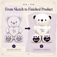 Ours en peluche géant personnalisé à prix d'usine, rembourrage doux, conception OEM/ODM, créez votre propre marque