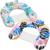 Chaise gonflable en PVC avec porte-gobelet, lit flottant gonflable en PVC, hamac aquatique, chaise longue portable pour piscine et plage, pour adulte