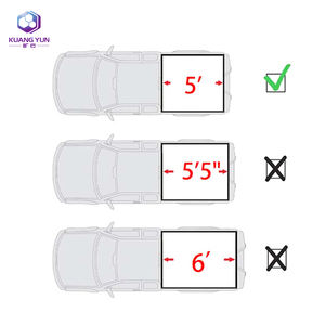 Couverture de benne rigide en alliage zinc-aluminium avec verrouillage et étanche pour Ford Ranger/<span class=keywords><strong>Silverado</strong></span> 5FT 2024 Pick-up - Product Image 5