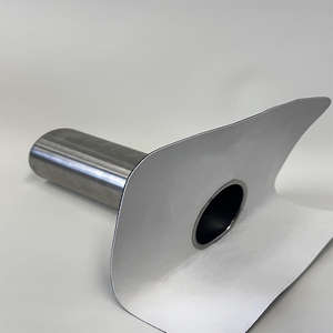 Drain de toit horizontal en acier inoxydable pour extérieur avec grille anti-feuilles - Couvercle de filtre de drainage des eaux pluviales tout-en-un anti-blocage - Product Image 5