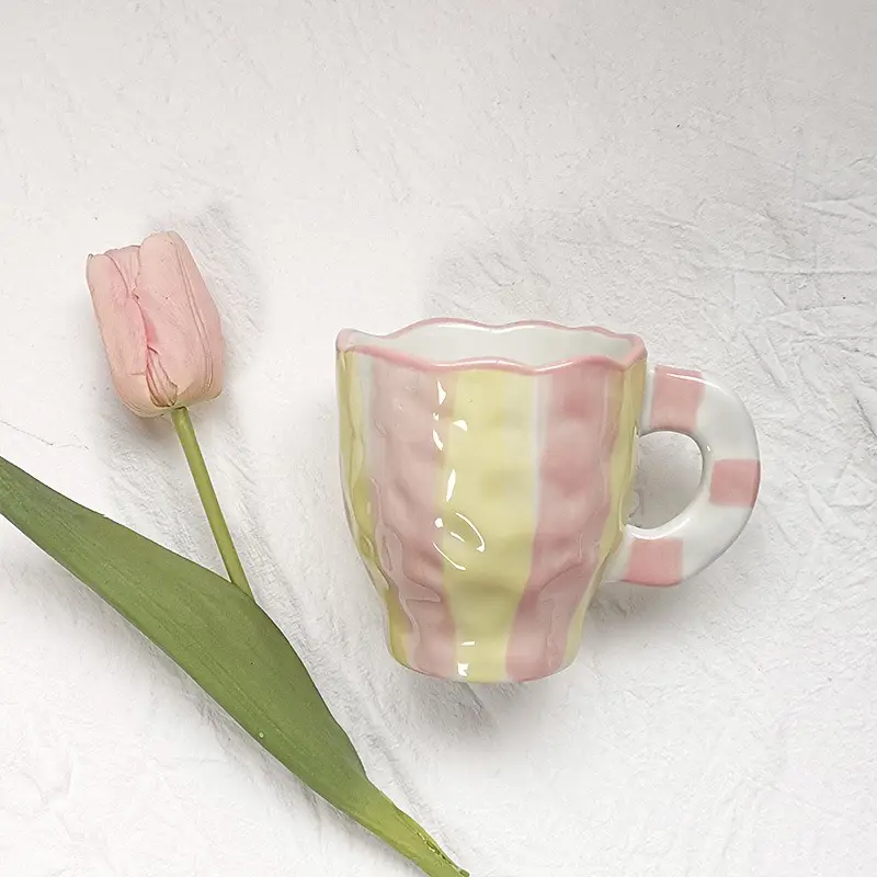 Креативная парная чайная чашка ручной работы, большая чашка, подарочный набор, керамическая кружка с крышкой