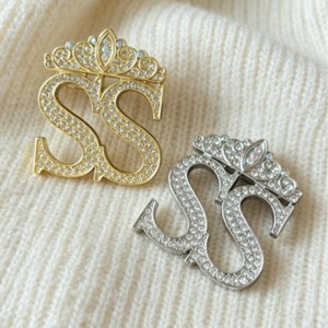 Broches de Aleación Chapados en Oro de Lujo Ligero 2026 con Letras para Joyería de Boda, Fiesta y Compromiso - Product Image 1