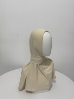 Großhandel Maßgefertigter Stickerei-Logo Instant Hijab Amira Instant Hijab Nackenbedeckung Ninja Hijab für Muslimische Damen
