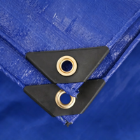Bâche PE bleu foncé avec intérieur argenté, imperméable, anti-UV, anti-poussière, pour camion, entrepôt, ferme, couverture de stockage