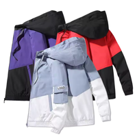 AQTQ Manteau d'extérieur imperméable à capuche grande taille pour homme, veste de printemps élégante, coupe-vent, bomber, parka – Fabricant