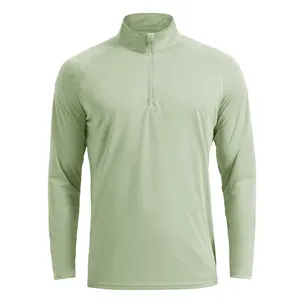 Men's UPF 50+ Fishing pullover autumn Golf Workout Running Hoodie Half Zip Sweatshirt 1/4 Quarter Zip Golf Pullover