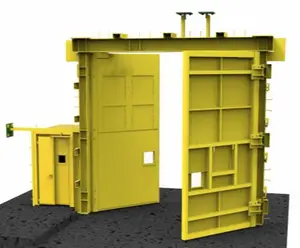 Yeni tasarım yüksek basınçlı hidrolik Z tipi/U tipi havalandırma kapı/Megadoor maden kapı yeraltı madeni için