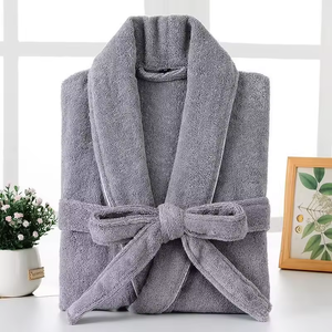 Luxury 100% Cotton Terry Bathrobe | Quick Dry Breathable Unisex <strong>Robe</strong> for Hotel &amp; Spa | <strong>Wholesale</strong> - Product Image 4
