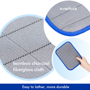 Serviettes de cuisine en verre réutilisables de haute qualité personnalisées en usine, chiffons de nettoyage en microfibre pour vitres, tampons éponge de <span class=keywords><strong>polissage</strong></span> - Product Image 4