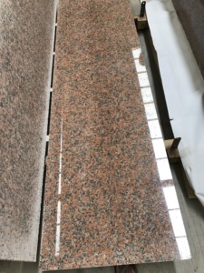 Custom-Cut Maple Granito Vermelho Lajes-Luxo Pedra para Escadas & Característica Paredes - Product Image 3