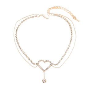 Haomi Europa EE. UU. Cross-Border Venta caliente Luz de lujo Tobilleras de gama alta Diamante completo Rhinestone brillante Super <span class=keywords><strong>Flash</strong></span> Aleación principalmente - Product Image 5