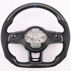 พวงมาลัยคาร์บอนไฟเบอร์แบบกำหนดเองของ Kaidi เหมาะสำหรับรถยนต์ <span class=keywords><strong>Volkswagen</strong></span> Polo, <span class=keywords><strong>Jetta</strong></span>, Passat B8, Tiguan L, Touareg T6 - Product Image 3