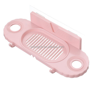 Nuovo <span class=keywords><strong>Portasapone</strong></span> Multiuso in Plastica 2022 con Drenaggio, Mensola Angolare da Parete per <span class=keywords><strong>Bagno</strong></span> e <span class=keywords><strong>Doccia</strong></span> - Product Image 5