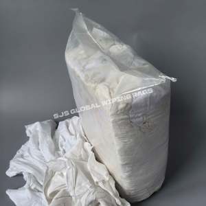 Trapos de Limpieza de Algodón Blanco Reciclado para Uso Industrial, Trapos de Algodón Blanco para Limpieza - Product Image 1