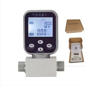 Alat Ukur/Pengukur Aliran Gas <span class=keywords><strong>Digital</strong></span> Portabel 0-200NL/Menit Dapat Disesuaikan untuk Pengukuran Laju Aliran Massa Nitrogen Oksigen Udara - Product Image 1