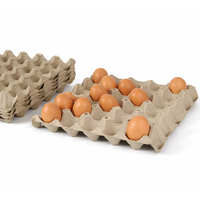 Échantillon gratuit de barquette d'emballage pour œufs en carton biodégradable jetable à vendre, barquettes pour œufs de poule
