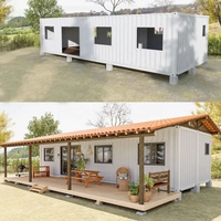 Kits de cabines modulaires en panneaux sandwich de 20 pieds à assemblage rapide, petites maisons conteneurs de luxe étanches, maison préfabriquée mobile simple pour boutique