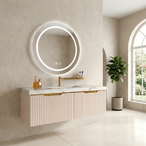 <span class=keywords><strong>Espejo</strong></span> baño Kingstin redondo sin marco LED inteligente, luz tocador, retroiluminación, antivaho, regulable - Product Image 2