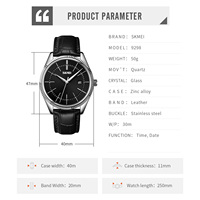 Reloj de Hombre con Correa de Cuero, Diseño Simple y Moderno, Cristal, Esfera de 40 mm, Resistente al Agua 30 m, Cuarzo, Correa de 20 mm, Esfera con Indicadores, Calendario, Estilo Ejecutivo