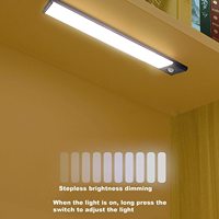 Suministro de fábrica Luz de inducción LED Montaje magnético Menos de 4,7 cm de ancho y 1cm de espesor Luz LED de gabinete para iluminación interior