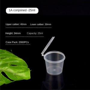 Tại gói nhựa dùng một lần nước tương tiêu giấm xô 90mm dính liền thành phần bát nắp gia vị hộp cho nhà hàng - Product Image 6