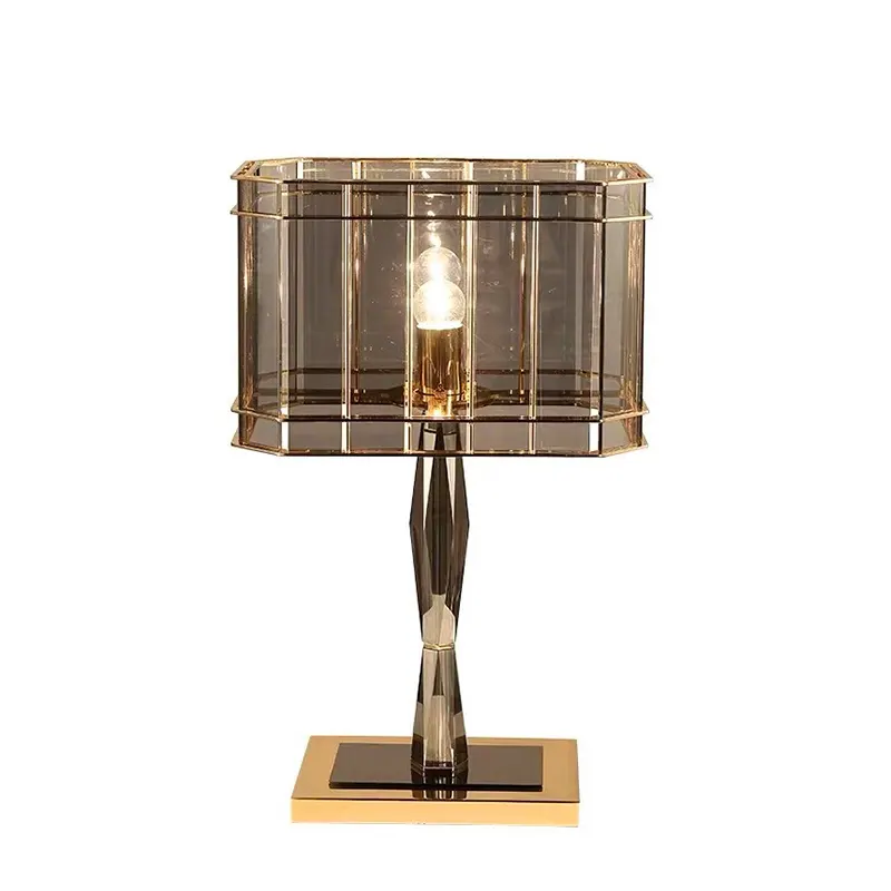 Decoratieve Nachtkastje Metalen Art Deco Rustieke Moderne Nordic Luxe Gouden Led Retro Post Moderne Bureaulamp Ontwerp