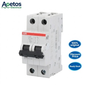 <span class=keywords><strong>Disjoncteur</strong></span> miniature ABB d'origine S202-C0.5 2 pôles 63A AC 6kA MCB à bon <span class=keywords><strong>prix</strong></span> pour la protection de la distribution électrique - Product Image 1