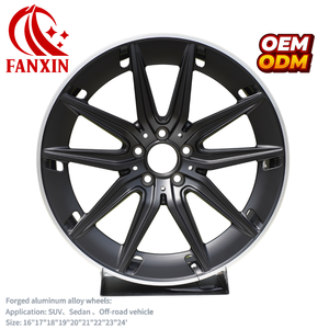 Rines de Aleación Forjados Personalizados, Rines de Alta Gama para Autos Personalizados, Rines Negros de 5 Brazos 5x139.7, 21 Pulgadas, Aptos para Rines de <span class=keywords><strong>Ferrari</strong></span> 360 - Product Image 1