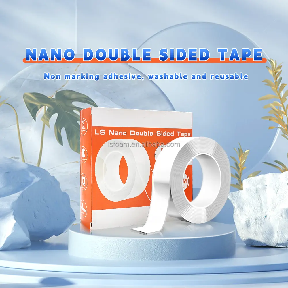Double Sided Transparent Nano Tape Reusable Nano Tape Strong Adhesive Tape