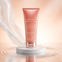 Gommage visage naturel personnalisable au sel rose de l'Himalaya et à l'extrait de pêche, traitement de l'acné pour peaux grasses, nettoyant exfoliant